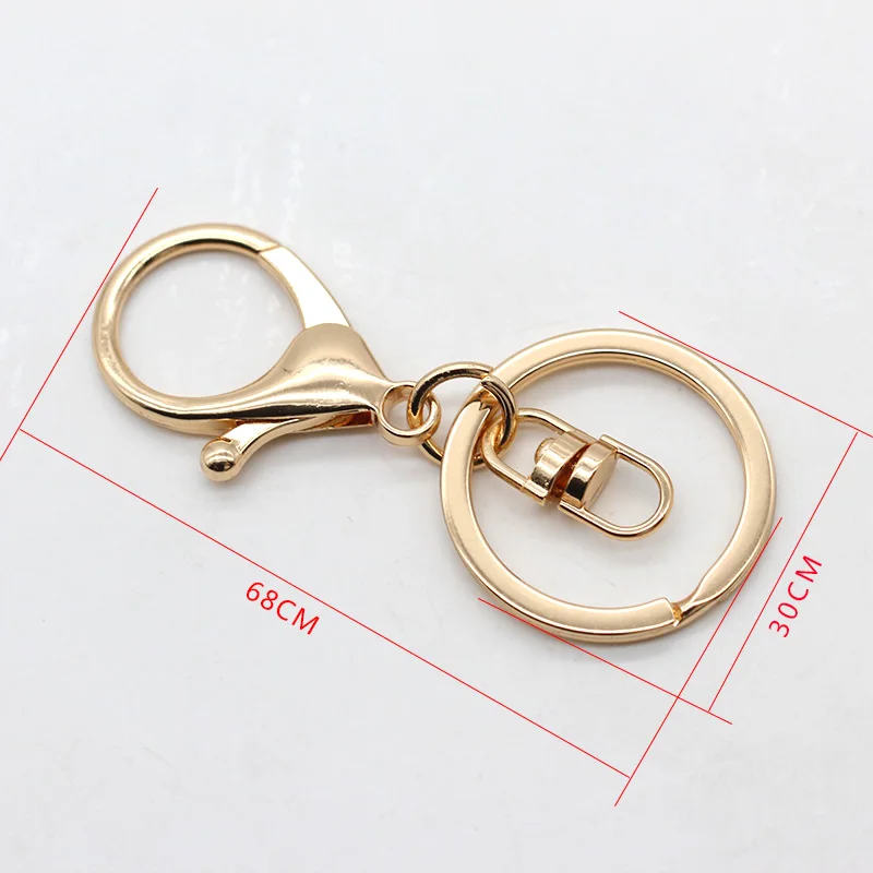 Кольцо для ключей с застежкой карабином Ювелирная фурнитура изготовления