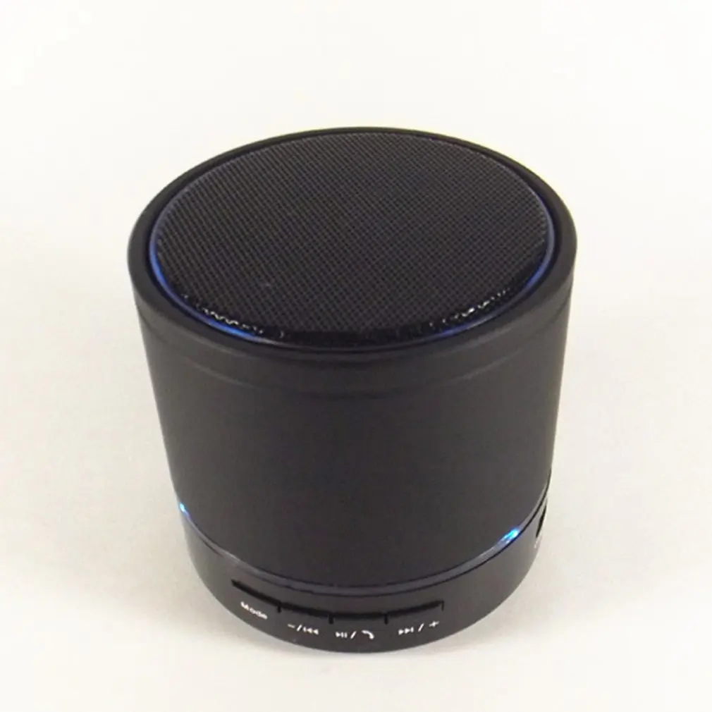 Металлический супер мини беспроводной Bluetooth динамик портативный маленький карманный с микрофоном светодиодный динамик с тяжелыми басами