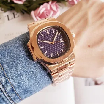 

Large Men's and Women's Sports Watches, Blue Oak Stainless Steel Dial, 40 Mm, Offshore Quartz Sports Watches, Designer Watches