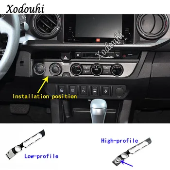

Car Interior Air Condition Button Control Outlet Stwich Button Trim Frame Lamp For Toyota Tacoma 2015 2016 2017 2018 2019 2020