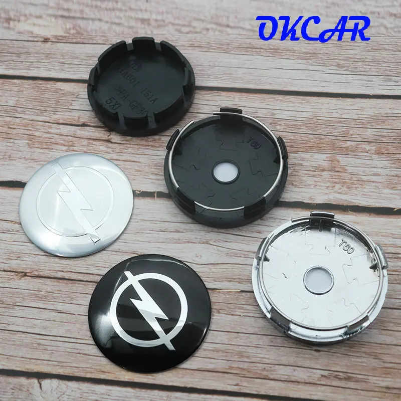 

4pcs 56mm 60mm OPEL logo car emblem Wheel Center Hub Cap auto Rim refit dust-proof badge covers sticker styling