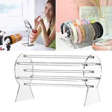 

Acrylic Clear Headband Holder Rack Scrunchie Storage Display Organizer Stand Bracelets Necklaces Jewelry Organizer