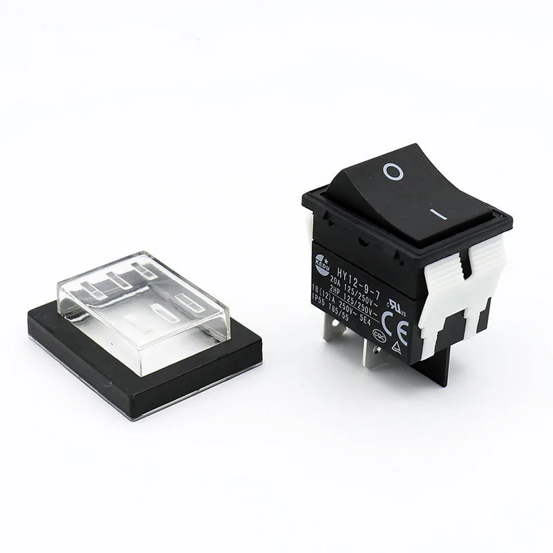 

HY12-9 2HP/20AM On/off Motor Switch Electric Pushbutton Switch Waterproof Machine Saw Cutter Drill On Off Switches Control Box