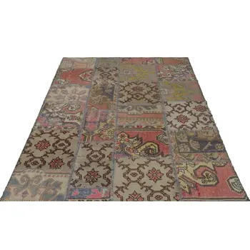 

Handmade Natural Vintage Patchwork Area Rug 160x220 Cm-5'3''X7'3''