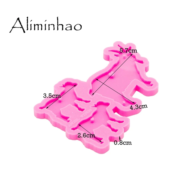 Dy0281 Fényes Kecskecsalád Szilikon Formák Diy Juhok Apa/Anya/Csecsemő Gyanta Epoxi Kulcstartó Penész Divat Ékszerek Kulcstartókhoz - Image 6