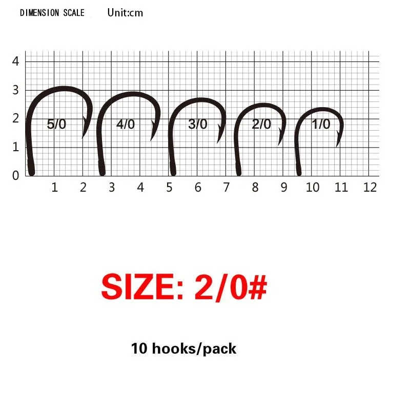 Горячая mustad Рыбалка Крючки 10827NP-BN крючок для ловли карпа 1#1/0-12/0 Южное масло гигантский морской колючий рыболовный крючок черная рыба - Цвет: 2 0