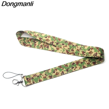 

PC170 Wholesale 20pcs/ lot Camouflage Lanyard Badge ID Lanyards/ Mobile Phone Rope/ Key Lanyard Neck Straps Accessories