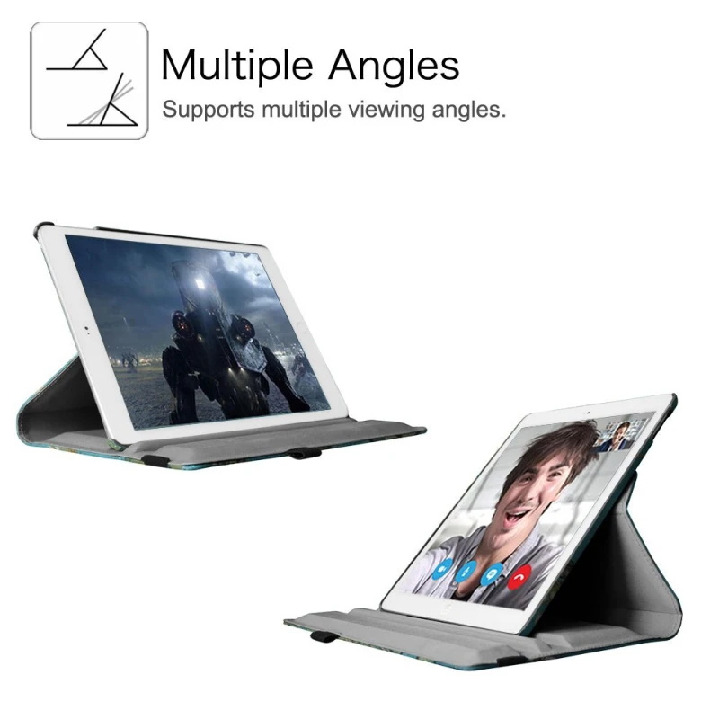 Крышка чехол для iPad Air 2 360 градусов вращающийся стенд чехол с Умной крышкой авто сна/Пробуждение Функция для Apple iPad Air 2 funda