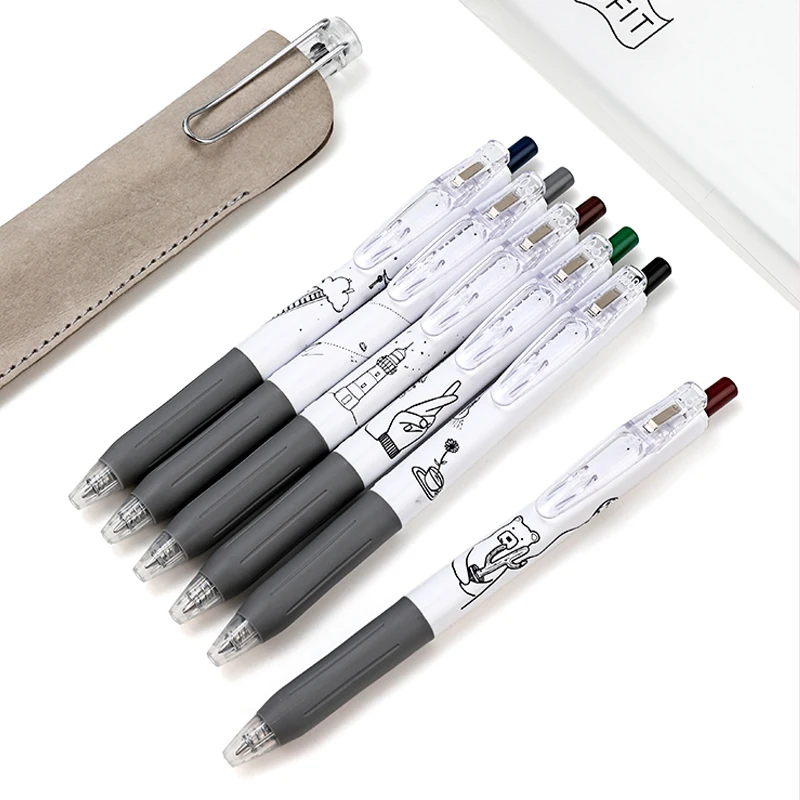 1 шт. ZEBRA JJ15BZK SARASA LIFE Custom Version JJ15 гелевая ручка 0 5 Is Not Stuffy Design Joint Name Doodle Simple White