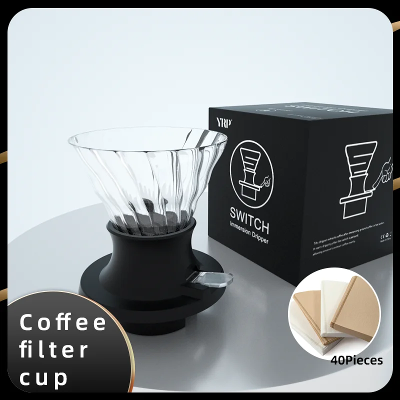 Espresso Coffee Machine Reusable Immersing V60 Dripper Basket Cup Style