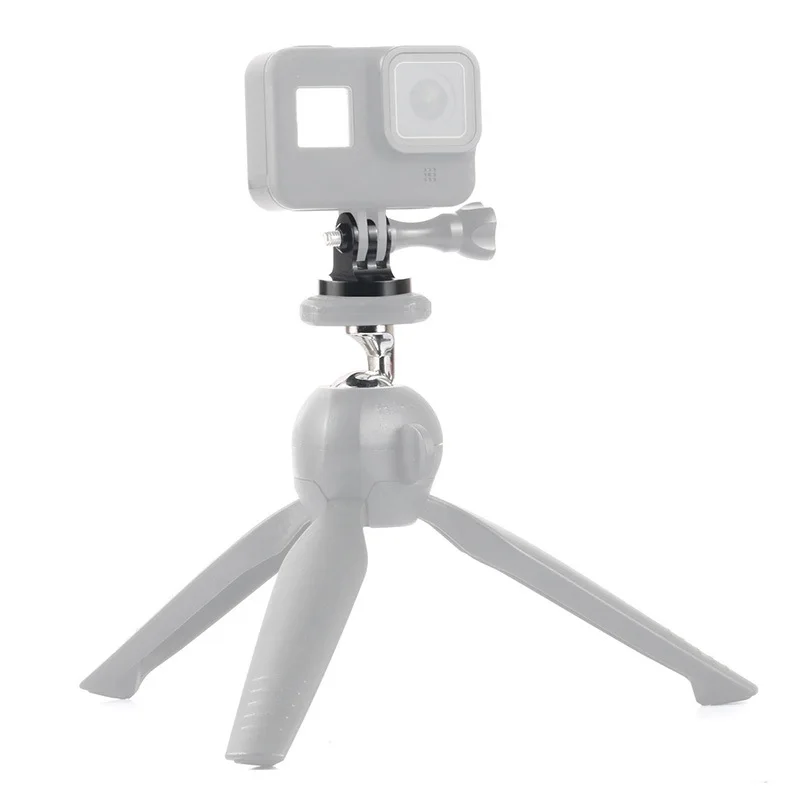 1/4 Inch Screw Hole Tripod Mount CNC Adapter For GoPro For DJI OSMO Action Adapter Camera Accessories Aluminum Alloy New