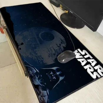 

MRGBEST Movie Gaming Large Black Locking Edge Mouse Pad Star War Computer Keyboard Table Mats PU Non-slip Blanket Mat for Csgo
