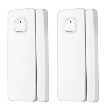 

Door Window Sensor Automation Tuya Smart Life Notification Alerts Rechargeable Battery Work Alexa Google IFTTT 2 Set