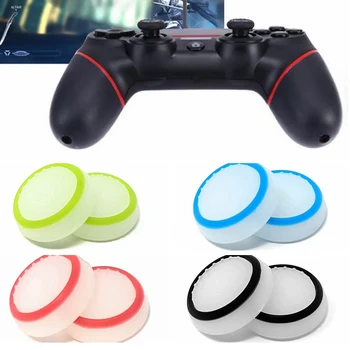 

1 X PAIR OF CONTROLLER Luminous Handle Caps THUMB GRIPS For SONY PS4 XBOX ONE DOTTED Non-slip COVER RUBBER PADS