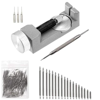 

113 Pieces Strap Tool Adjustment Table Disassembly Strap Tool Strap Repair Disassembly Kit Watch Repair Tool