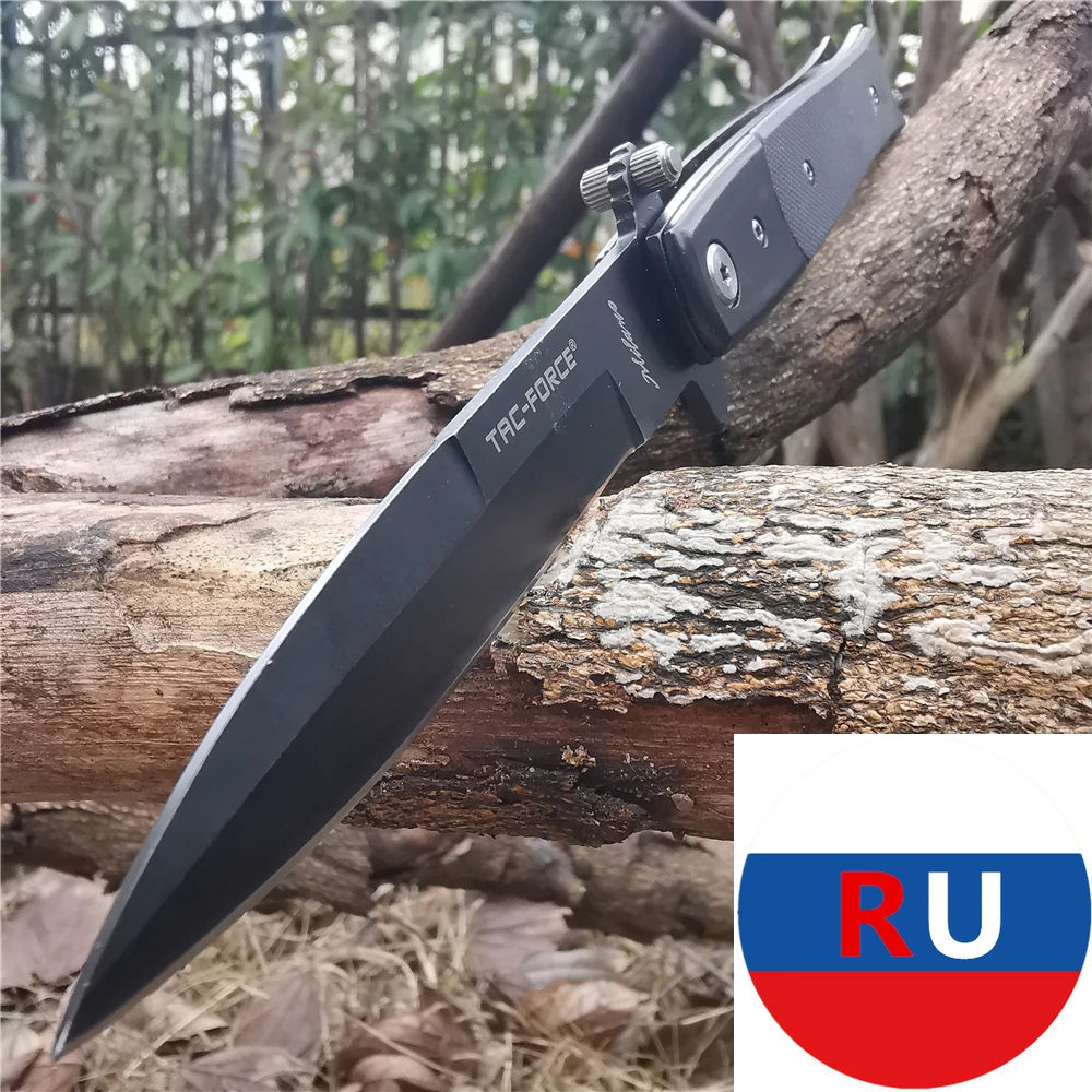 Тактический складной нож карманный Боевой клинок С флиппером и рукояткой из G10