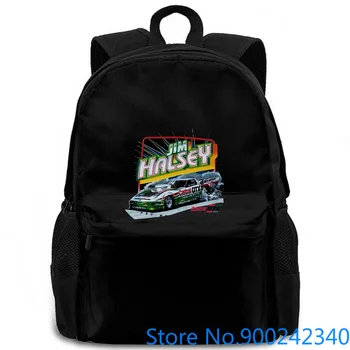 

Vtg 1990s Jim Halsey Drag Racing Sz Pro Mod Corvette Castrol GTX NHRA New women men backpack laptop travel school adult