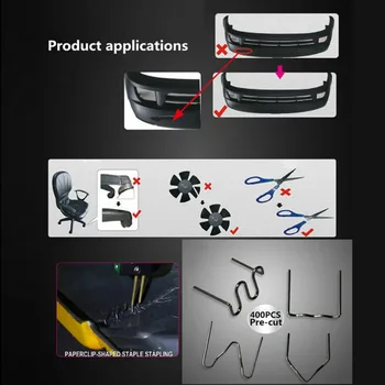 

Parts Hot Stapler Accessories Staples Stainless Steel For Plastic Welder Tool