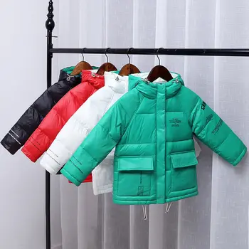 

Fashion winter down jacket for boys girls 2-8 year Warm children's clothing thicken outerwear kids down coats baby bread coat