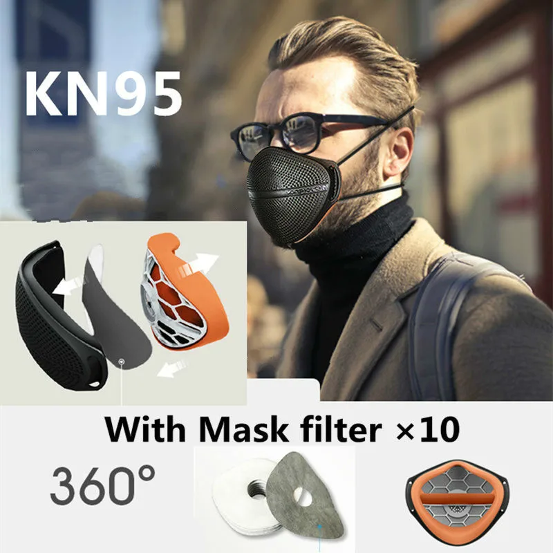 

Reusable KN95 Mask Anti-Dust Protective Mask PM2.5 Safety Gas Masks Headband Mouth For Dust Particulate Pollution N95 Protection