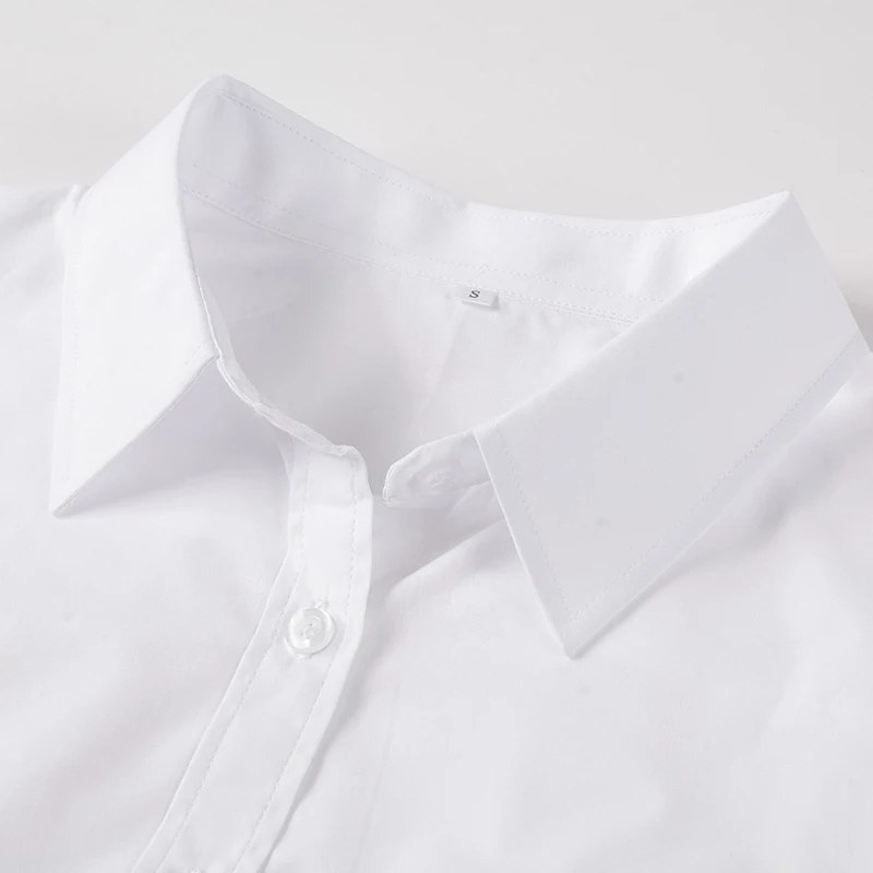 Women's White Simple Shirt - Image 3