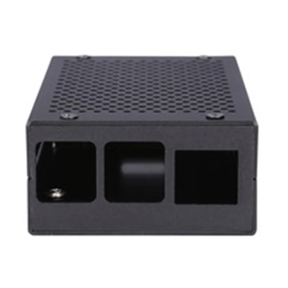 Для Raspberry Pi 3 Model B+ Алюминиевый Чехол, черный чехол, металлический корпус, совместимый для Raspberry Pi 3 Model B