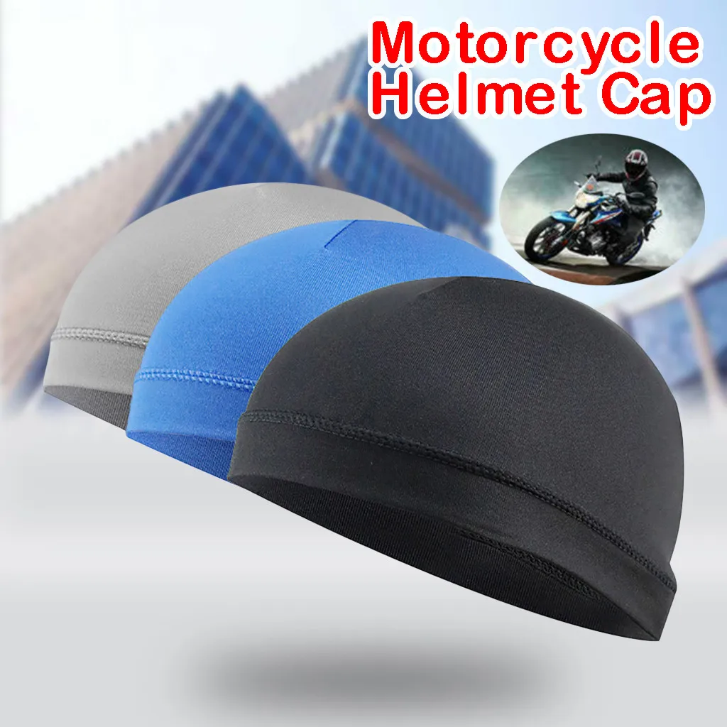 

Moisture Wicking Cooling Sunscreen Helmet Inner Liner Beanie Dome Cap Sweatband Men Breathable Cycling Hats Outdoor Headwear