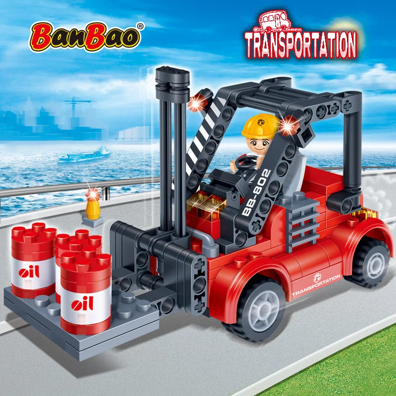 BanBao грузовик вилочный погрузчик транспортные блоки кирпичи Обучающие