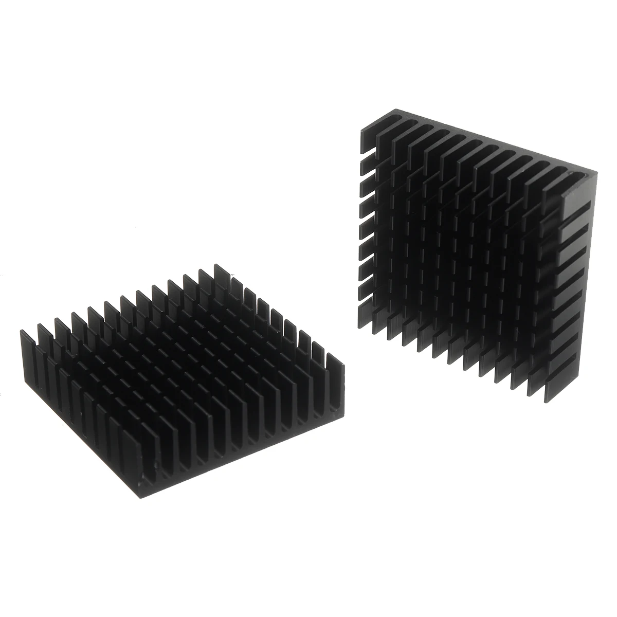 5pcs AAvid Aluminum Black Heatsink For TO-3 Devices,Transistors 48X36X19mm 