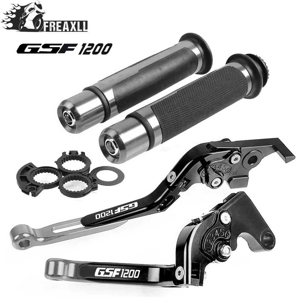 

Motorcycle Adjustable Folding Brake Clutch Levers Handlebar Hand Grips Set For Suzuki GSF1200 BANDIT 2001-2006 2002 2003 2004
