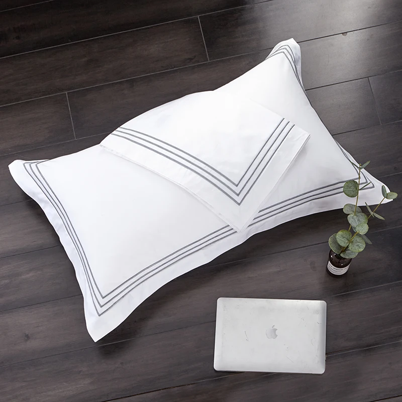 Luxury 100 Egypt Cotton Embroidery 5 Stars Hotel Pillowcases Pillow