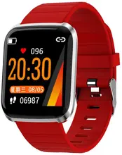 

Color Screen Smart Bracelet Sleep Monitor Watch Fitness Tracker Waterproof Intelligent Watch for Parents Men Women Red