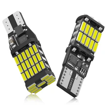 2X Canbus без ошибки T15 W16W светодиодный лампы 4014 45SMD автомобиля резервного копирования стоп резервный светильник фонарь стоп-сигнала сигнальные...
