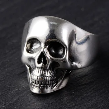 

925 pop trend rock skull personality stylish men muzzle ring