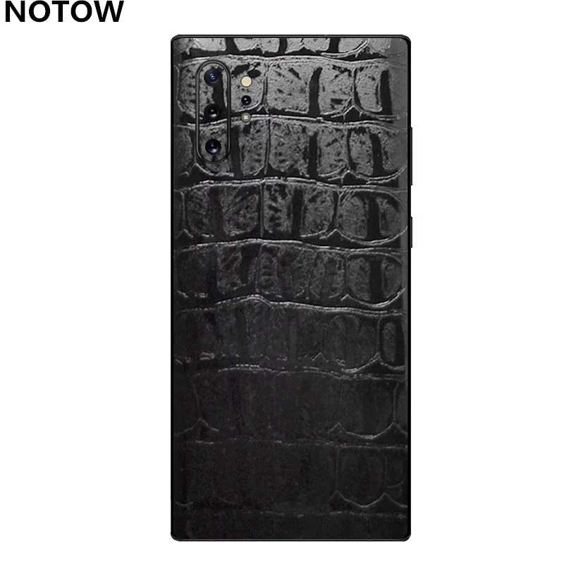 Наклейка NOTOW из крокодиловой кожи ПВХ защитная пленка для samsung Galaxy Note10/Note10plus/A50/A70 - Цвет: Crocodile striae