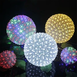 12/20/25cm Cherry Blossom Ball String Light LED Fairy Garland Lamp for Wedding Valentine's Day Christmas Party Garden Decoration