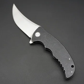 

Harnds BF02 Folding Knife D2 Blade StainlessSteel Handle 58-59HRC Ball Bearing Outdoor Hunting Survival Collection Gift EDC Tool