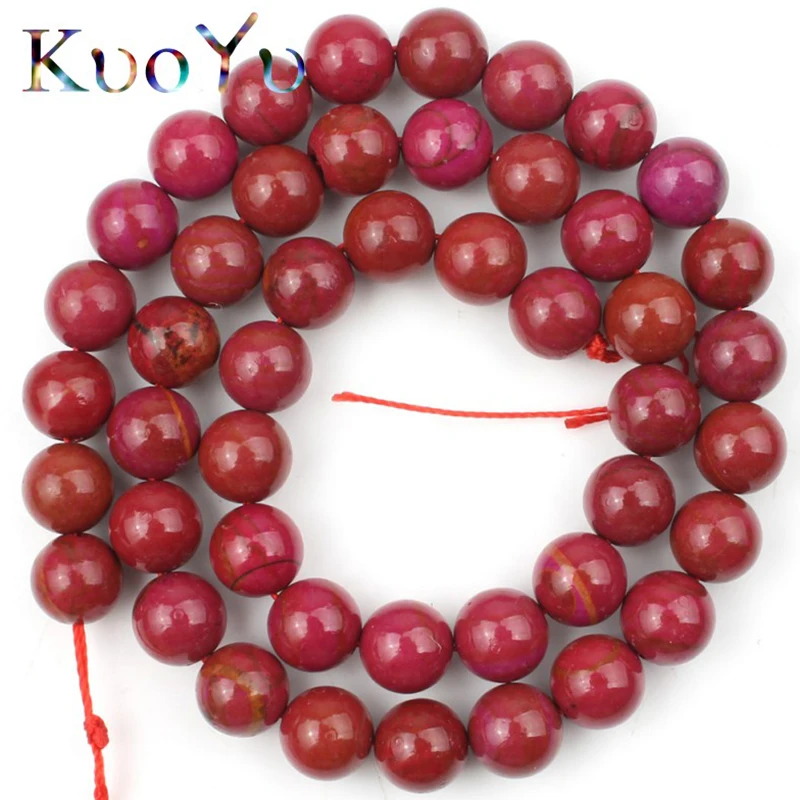 Бусины из натурального камня красные яшмы свободные бусины-разделители