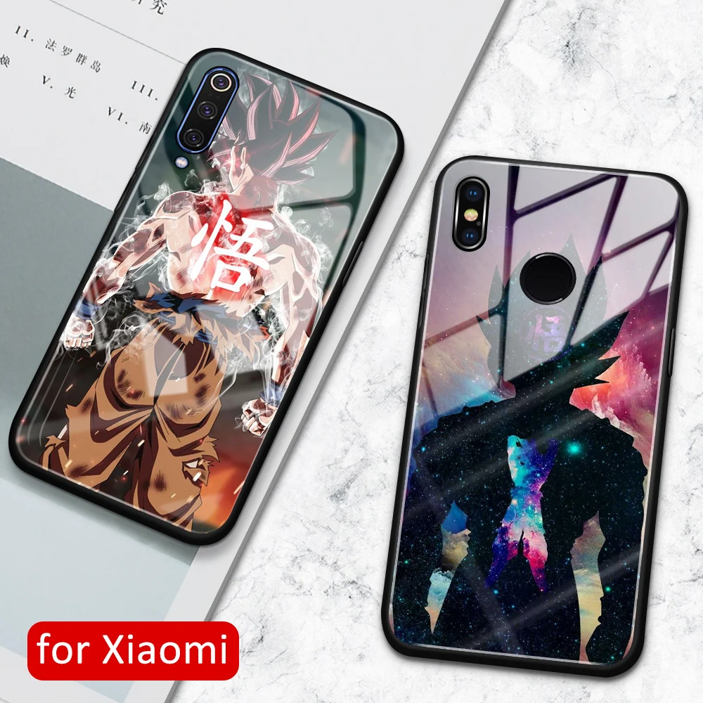Чехол для Xiaomi 8 lite goku стеклянная задняя крышка с узором mi 8se explorer 9 9se mix 2 2s 3 CC9 |