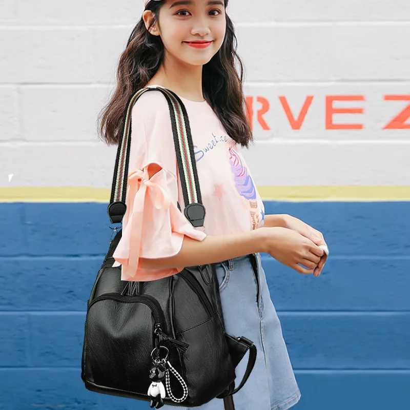 

Backpack Women's Korean-style 2019 New Style Younger Fashion College Style PU Backpack