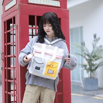 

Multi-purpose oblique canvas bag women's shoulder bag literature and art fresh student bag ins shoulder bag