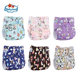 Babyland – couche culotte lavable pour bébé de 3 à 15KG, couche culotte de poche réutilisable, nouveau design, OEM, 1 pièce, 2021 