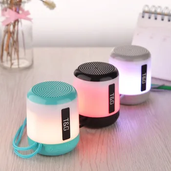 

Hot Selling New LED light Colorful portable wireless MINI blue tooth speaker with USB, TF card, SD card & FM radio
