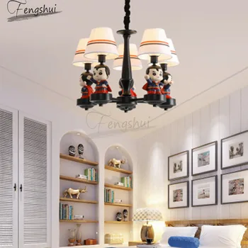 

American Creative LED Pendant Lamp Lighting Modern Cartoon Captain America Art Deco Pendant Lights for Bedroom Room Hanging Lamp