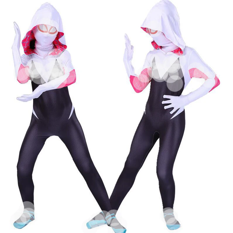 Новый 3D Детский женский костюм для косплея Zentai hero боди комбинезоны| |