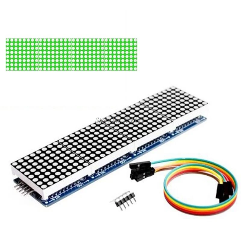 MAX7219 4 in 1 LED Display Dot Matrix Microcontroller MCU Control Module 5P Line