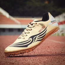 Men Track Field Shoes Women Spikes  Athlete Running Training Shoes Lightweight Racing Match Spike Sport Shoes Size 35-45
