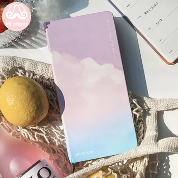 

Mr.Paper 8 Designs Slim Brief Flower Fruit Sky Artsy Beautiful Weekly Pocket Monthly Schedule Planner Creative Pocket Notebook