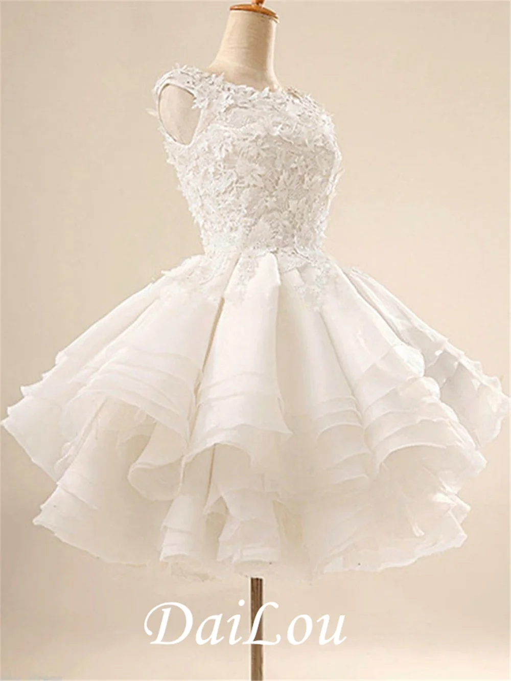 Sleeveless Short Organza Cocktail Dress, cocktail dress