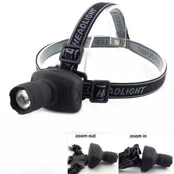 Led 헤드 토치 헤드 라이트 zoomable 램프 frontale 랜턴 손전등 높은 밝기 조절 가능한 헤드 램프 3 모드 라이트 3x aaa 배터리